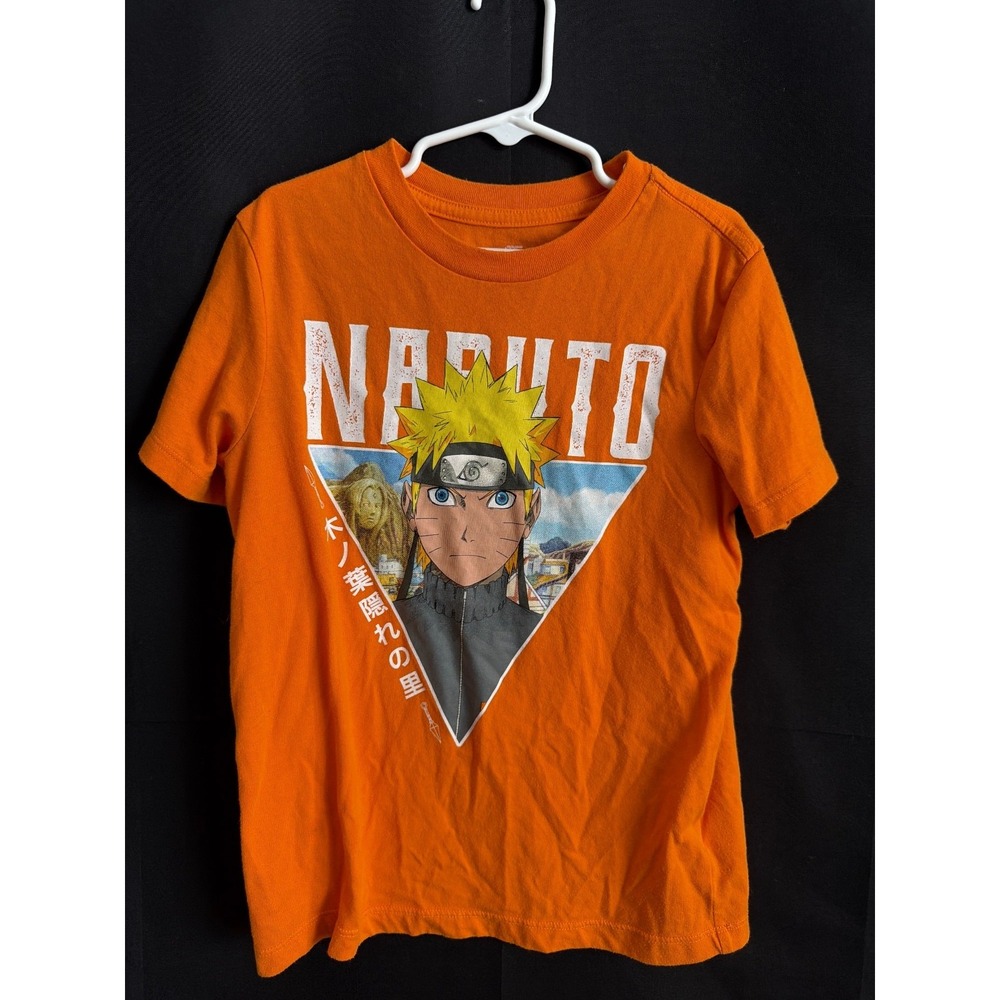 Naruto Shippuden T-Shirt Size S Orange Animecore Graphic Tee Naruto Uzumaki